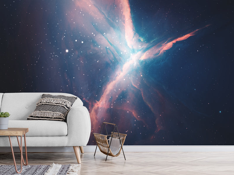 Self-Adhesive Wall Mural – "Breath Of Space" Design, Perfect For Bedroom Or Office Décor