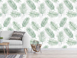 Traditional Wall Murals "Palm Leaves On White Background"  Unique Print For Bedroom  Living Room Kids Room🌿