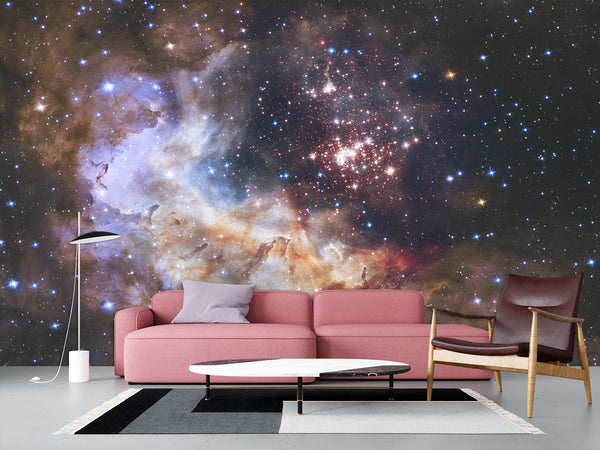 Peel and Stick Wall Mural 3D Wallpaper For Bedroom – "Breathtaking Cosmic Nebula" Wall Art