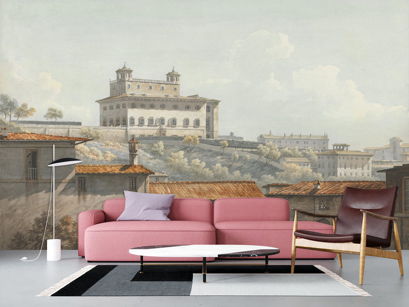 Non-Woven Wall Mural John Warwick Smith-The Villa Medici Rome For Living Room or Bedroom