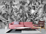 Unique Vintage Design – Traditional Full-Wall Wallpaper "Beauty and Power of Antiquity", Perfect for Bedroom or Living Room