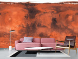 Traditional Full-Wall Wallpaper – Abstract Art 'Red Blurs' | Accent Wall Design Foe Home