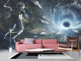 Premium Non-Woven Photo Wallpaper – "Astronaut In Infinite Space" Cosmic Wall Mural