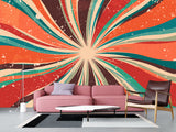 Non-Woven Full Wall Photo Wallpaper Art Design For Living Room, Workspace - Abstract Retro Dirty Grunge