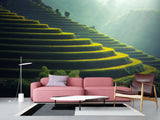Non-Woven Photo Wallpaper Print For Living Room Or Bedroom "Asian Landscape" Creating Calmness At Home
