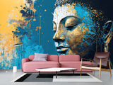 Wall Print Non-Woven Wall Murals With Design Photo Wallpaper "Buddha" For Room, Bedroom, Living Room Decor