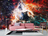 Peel and Stick Wall Mural 3D Print for Bedroom “Infinity of the Galaxy”