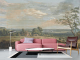 Peel And Stick Wall Mural Art Print Paul Sandby – A Distant View of Maidstone for Living Room or Bedroom Design