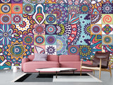 Art Design Geometric Vinyl Wallpaper Peel and Stick Cubes For Office, Workspace