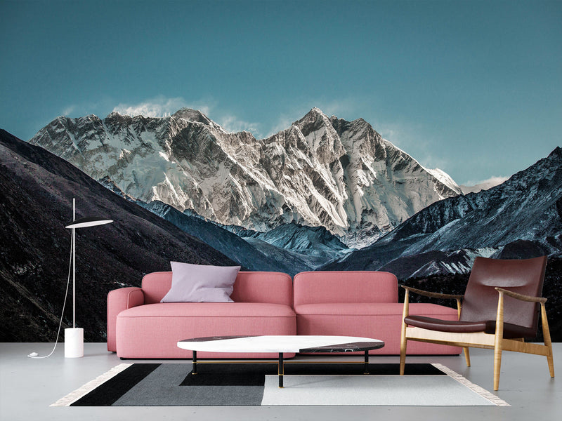 Modern Peel and Stick Full Wall Mural with "Mount Everest" Design — Stylish Desing for Office or Bedroom