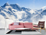 Self-Adhesive Full Wall Wallpaper for Bedroom or Lounge – Alpine Peaks Landscape Design for Home