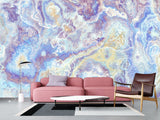 Peel and Stick Abstract Wall Mural Art Desing Abstraction: Blue Color Flows' for Bedroom & Living Room