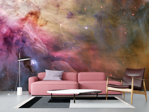 Astronomy theme – cosmic phenomena on the ceiling for stargazing at home Traditional wallpapers for the living room or bedroom 🌌