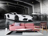 Peel and Stick Mural Lamborghini Wall Mural – Car Decal for Bedroom, Kitchen & Living Room