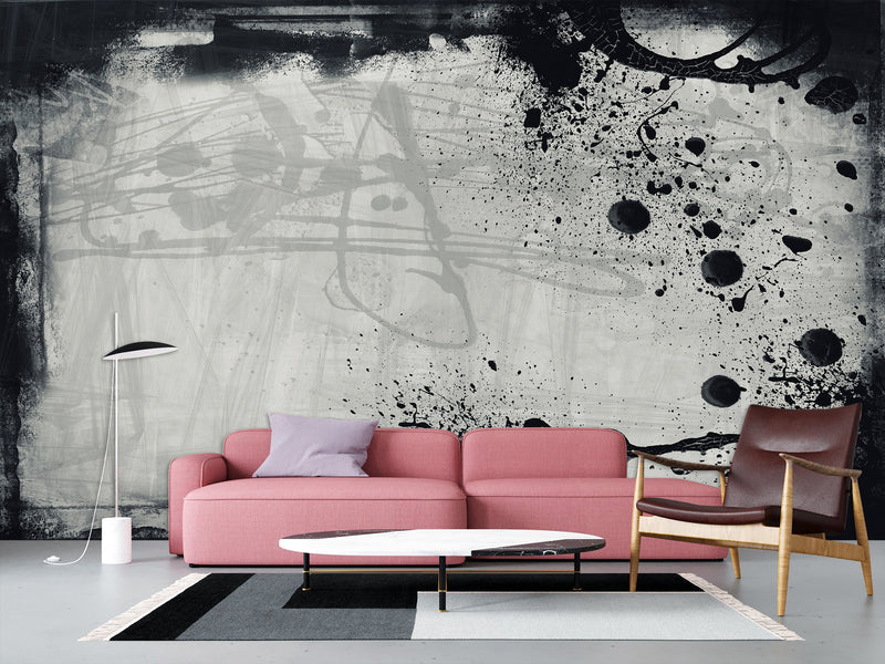 Peel and Stick Wallpaper – Grunge Texture Art Style – For Office, Apartment or Creative Space