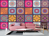 Geometric Design For Home Peel and Stick Wall Mural Mandala For Office, Bedroom, Living Room