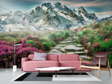 Eco-Friendly Self-Adhesive Wallpaper with "Mountain Trail" Design — Stylish Wall Decor for Your Home