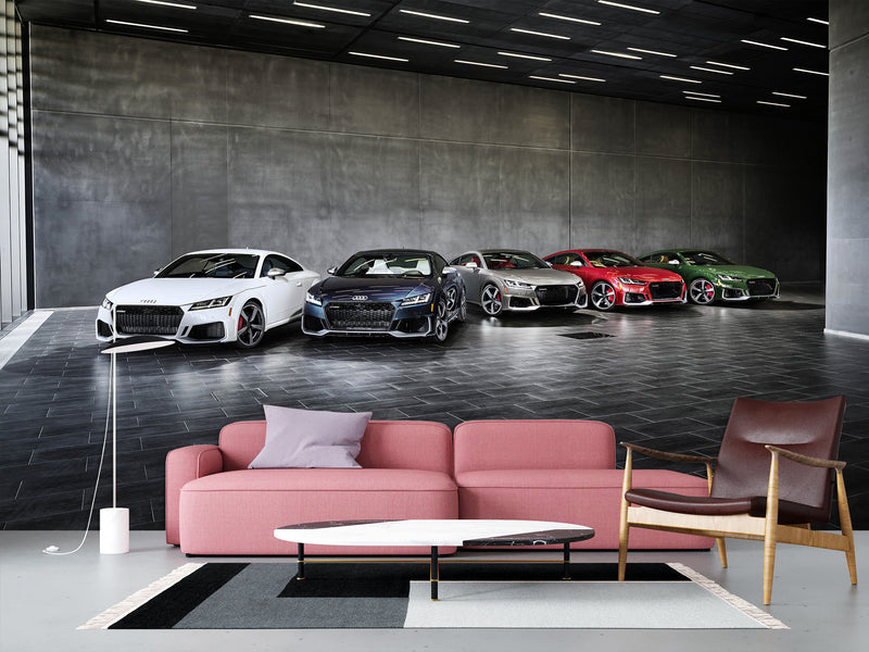 Self-Adhesive Wall Murals for Living Room, Office, or Room – "Colors of Dynamics: Audi TT RS Collection"