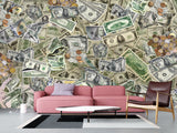 Theme Of Business And Success Self-Adhesive Photo Wallpapers For Office And Living Room "Money Universe"