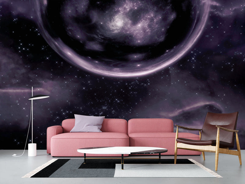 Vinyl Wallpaper Peel and Stick With An Interesting Design Of The Universe For The Living Room or Bedroom, “Sky Horizon”