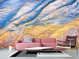 Self-Adhesive Wallpaper Mural – Abstract Art Print "Union of Yellow and Blue"