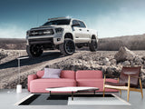 Full Wall Traditional Wallpaper for Living Room or Bedroom  – "Mountain Vehicle Power Mural"