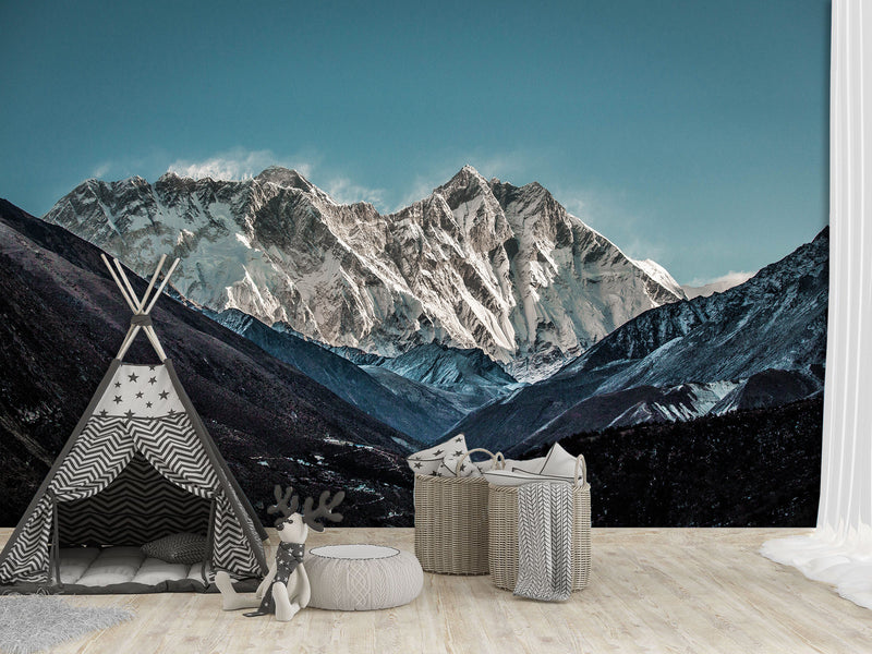 Modern Peel and Stick Full Wall Mural with "Mount Everest" Design — Stylish Desing for Office or Bedroom