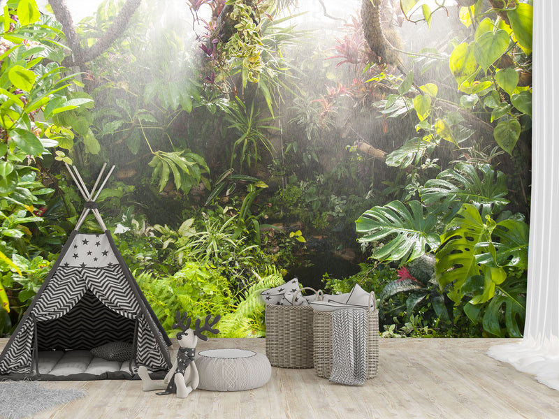 Self-Adhesive Wallpaper – Custom Design for Lounge Area, "Greenhouse by Egon Zitter"