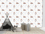 Mural For Kids On The Wall Calm Wall Design – “Dreamy Bears” For Kids’ Room
