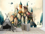 Self-Adhesive Mural Print For Kids' Space "City From A Fairy Tale" Kids Room Print