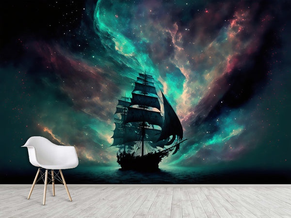 Dynamic Wall Mural Inspirational Desing  Self-Adhesive Wallpaper Adventurous Atmosphere For Teen Room, Living Room, Gamer Room Art Wall