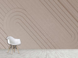 3D Beige Non-Woven Photo Wallpaper Design For Home, Stylish For Office, Bedroom, Living Room Mural “Modern In Pastel”