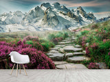 Eco-Friendly Self-Adhesive Wallpaper with "Mountain Trail" Design — Stylish Wall Decor for Your Home