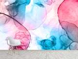 Abstract Peel and Stick Wall Mural "Paint in Water", Decor for Bedroom, Living Room, Kids Room 🎨