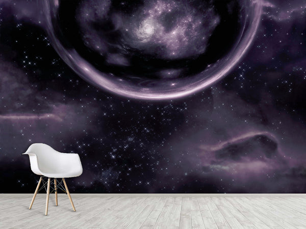 Vinyl Wallpaper Peel and Stick With An Interesting Design Of The Universe For The Living Room or Bedroom, “Sky Horizon”
