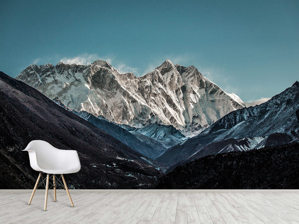 Modern Peel and Stick Full Wall Mural with "Mount Everest" Design — Stylish Desing for Office or Bedroom