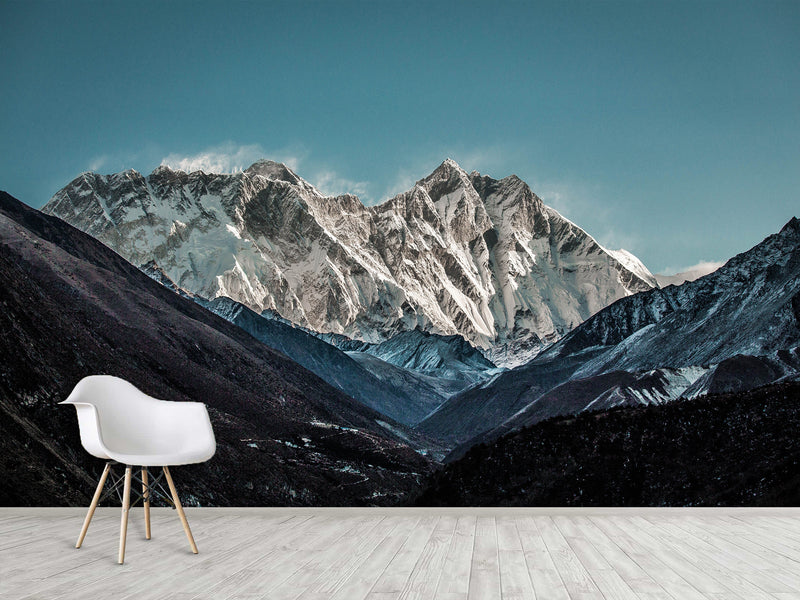 Modern Peel and Stick Full Wall Mural with "Mount Everest" Design — Stylish Desing for Office or Bedroom