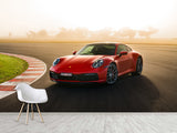 Peel and Stik Wallpaper On The Wall Red Ferrari Car 3D Wall Art For Room & Living Room