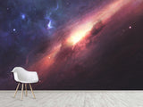 Peel and Stick Wall Mural Full-Wall Photo Wallpaper "Cosmic Nebula" Design For Bedroom Or Living Room
