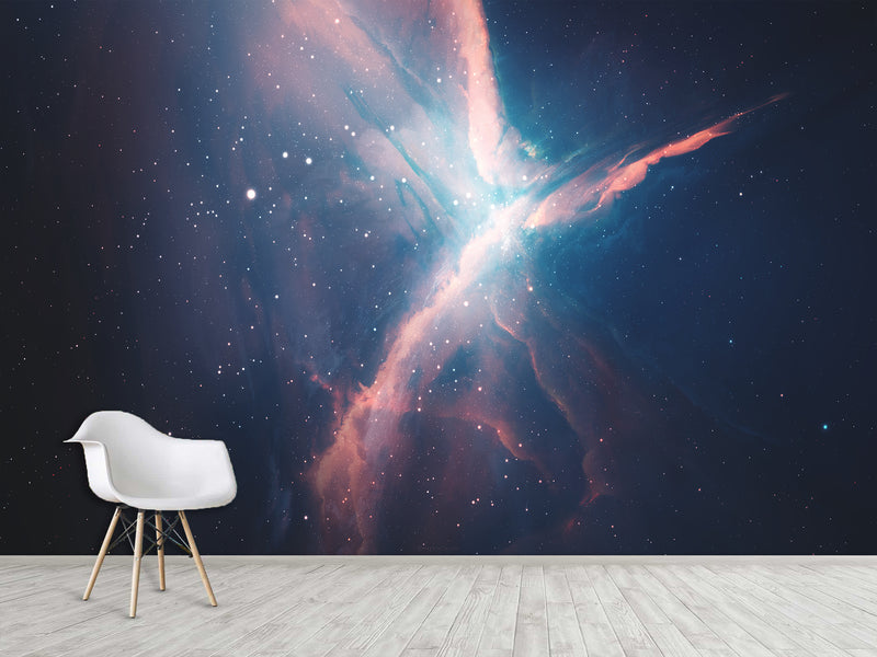 Self-Adhesive Wall Mural – "Breath Of Space" Design, Perfect For Bedroom Or Office Décor