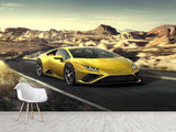 Full-Size Traditional Wallpaper – Lamborghini Wall Mural for Teen Bedroom Kitchen & Living Room