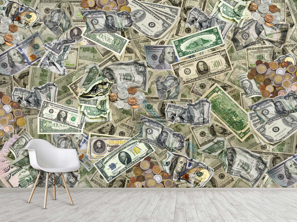 Theme Of Business And Success Self-Adhesive Photo Wallpapers For Office And Living Room "Money Universe"