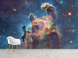 3D Peel and Stick Wall Mural – “Cosmic Fantasies” Full Wall Wallpaper