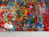 Self-Adhesive Wallpaper – Art Design for Home, Abstract "Paint Strokes
