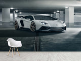 Non-Woven Wallpaper On The Wall Lamborghini Themed Wall Murals For Teen Bedroom, Kitchen, Living Room