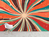 Non-Woven Full Wall Photo Wallpaper Art Design For Living Room, Workspace - Abstract Retro Dirty Grunge