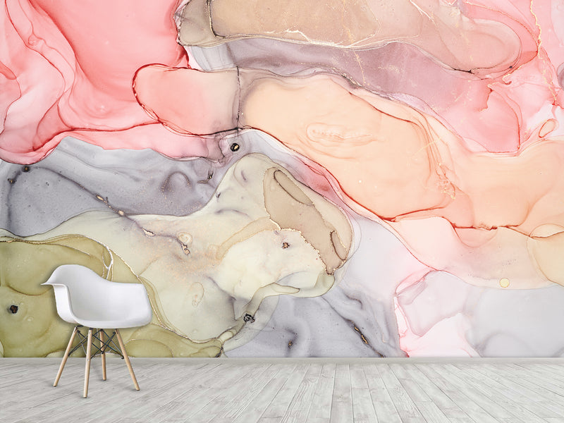 Art Wallpaper for Home Design Peel and Stick Wallpaper Abstract in Various Colors for Workspace and Office 🎨