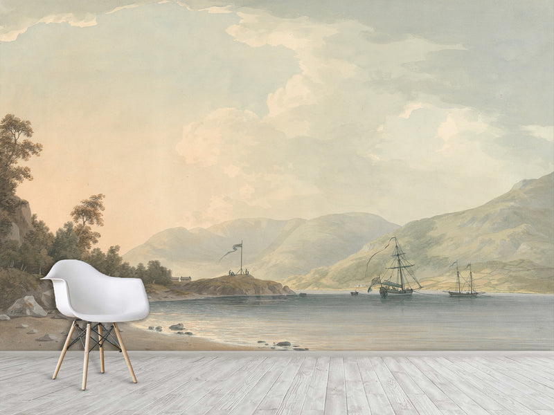 Peel and Stick Wall Mural – Road to Bell Grange Park – Timeless Vintage Desing