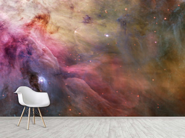 Astronomy theme – cosmic phenomena on the ceiling for stargazing at home Traditional wallpapers for the living room or bedroom 🌌