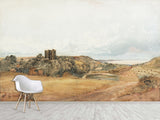 Traditional Wall Mural – “Sheep near Penrhyn Castle, North Wales” by Peter De Wint – Home Decor for Living Room & Bedroom